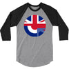 mod union jack, ideal gift, birthday present 3/4 Sleeve Shirt