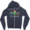 androids Zipper Hoodie
