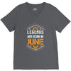 Legends are born in June V-Neck Tee