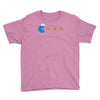 funny 80s pacman cookie monster retro gaming Youth Tee