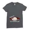 November Peeking Out Baby Boy Ladies Fitted T-Shirt