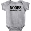 noobs are people too t shirt x large funny nerdy geek cod halo cool ga Baby Onesie