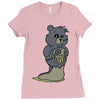 mucus bear Ladies Fitted T-Shirt