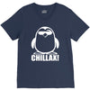 penguin chillax funny new V-Neck Tee