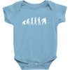 golf evolotions white letter Baby Bodysuit
