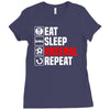eat sleep arsenal Ladies Fitted T-Shirt