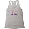 beer t shirt who said beer won't make you smart it made bud wiser funn Racerback Tank