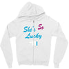 she's so lucky Zipper Hoodie