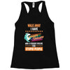 walk away i have anger issues and a serious dislike for stupid people Racerback Tank