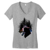 Mononoke Hime Siluet Women's V-Neck T-Shirt