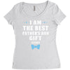 I Am The Best Father's Day Gift Ever Boy Women's Triblend Scoop T-shirt