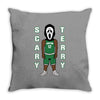 Scary Terry Throw Pillow