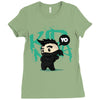 mo hawk ninja Ladies Fitted T-Shirt