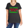 imake horrible since puns but only periodicaly Ladies Curvy T-Shirt