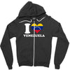 I love Venezuela Zipper Hoodie
