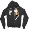 friday the 12th funny horror movie Zipper Hoodie