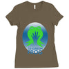 the green frog Ladies Fitted T-Shirt