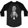 fallen soldier ribbon never forget military 3/4 Sleeve Shirt