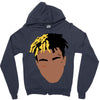 abstract design of xxxtentacion Zipper Hoodie