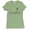 my heart beats for parrots Ladies Fitted T-Shirt