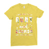 i have two titles aunt and dogmom and i rock them both with roses Ladies Fitted T-Shirt