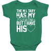 military has my soldier i have his heart Baby Bodysuit