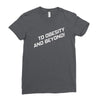 to obesity and beyond Ladies Fitted T-Shirt