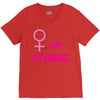 Women's March We are Strong V-Neck Tee