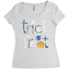 Trick or Treat Women's Triblend Scoop T-shirt