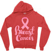 breast cancer pink ribbon Zipper Hoodie