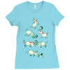 angry unicorns Ladies Fitted T-Shirt