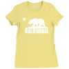 california bear Ladies Fitted T-Shirt
