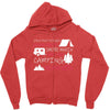 camping kinda girl Zipper Hoodie