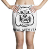 deal with it angry pitbul Mini Skirts
