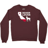 californian boxer lover Crewneck Sweatshirt