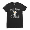 Meow Ladies Fitted T-Shirt