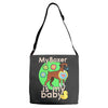 my boxer is my baby1 Adjustable Strap Totes