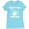 weapon of mass percussion Ladies Fitted T-Shirt