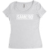 samcro funny retro biker gang sons fancy dress anarchy vintage Women's Triblend Scoop T-shirt