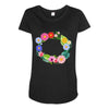 personalize baby name bodysuit Maternity Scoop Neck T-shirt