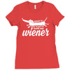 you want to hold my wiener Ladies Fitted T-Shirt