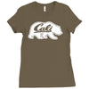 cali bear Ladies Fitted T-Shirt