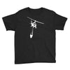 uh 1 huey air attack helicopter vinyl decal fire fighting cdf usfs Youth Tee