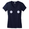 Mooncake Face Women's V-Neck T-Shirt