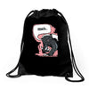 meh says honey badger Drawstring Bags