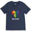 Love is Love Heart V-Neck Tee