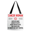 Cancer Woman Tote Bags