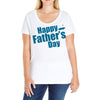 happy father's day 2 Ladies Curvy T-Shirt