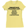 Smartass December Girl Ladies Fitted T-Shirt