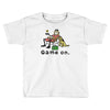 baseball game on short Toddler T-shirt